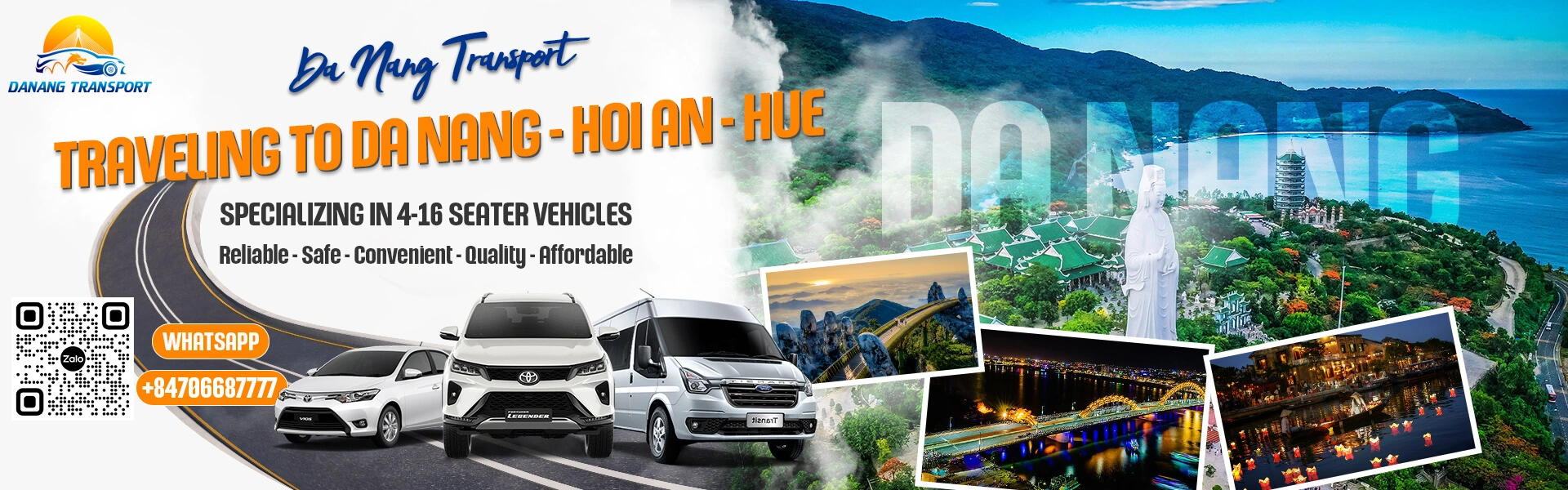 Da Nang Transport Private Car Panel
